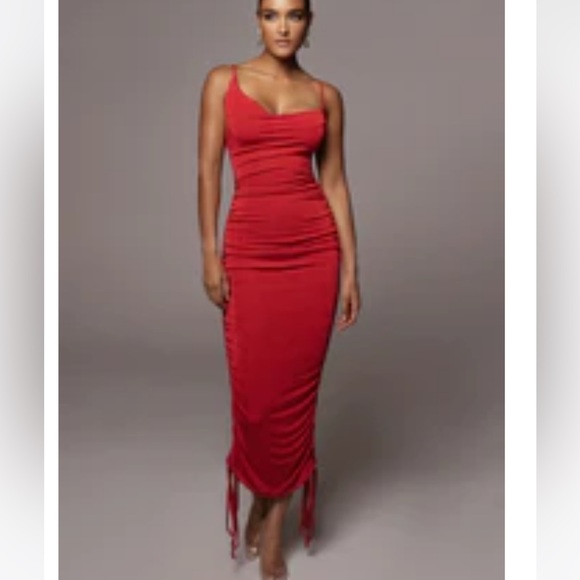 JLUXLABEL Dresses & Skirts - Jluxlabel RED WOJEK SLINKY DRESS